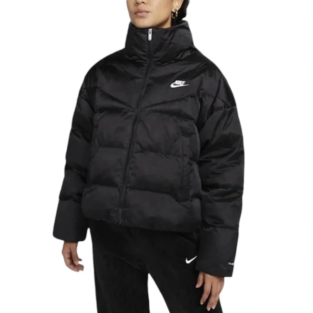 Nike | Women’s Black Therma Fit Synthetic Fill Puffer Coat Size XXL NWT